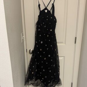 Nylon Apparel Black Starry Dress